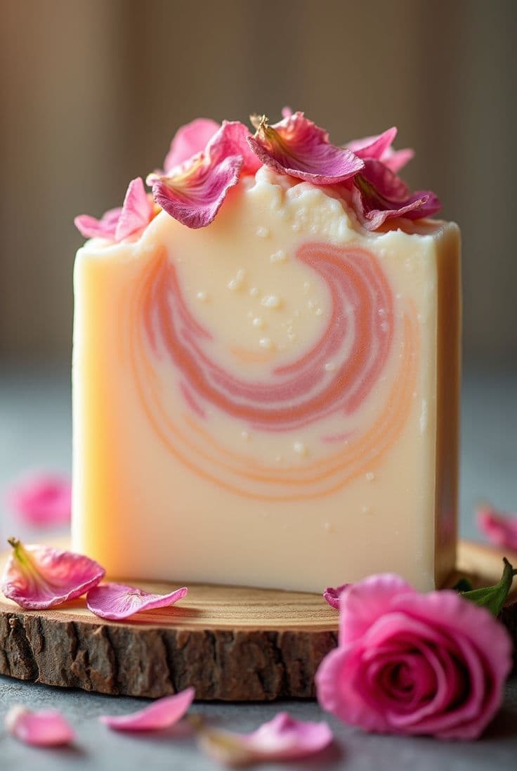 Coconutmilk Rose soap
(Valentine Edition)